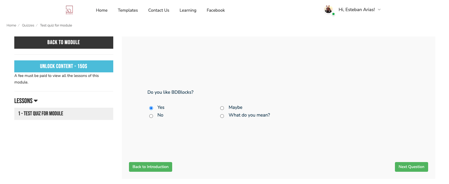 eLearning - Quiz